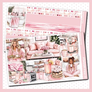 Deluxe Weekly Sticker Kit For Use With Standard Vertical Planners, &quot;Morning Routine&quot;