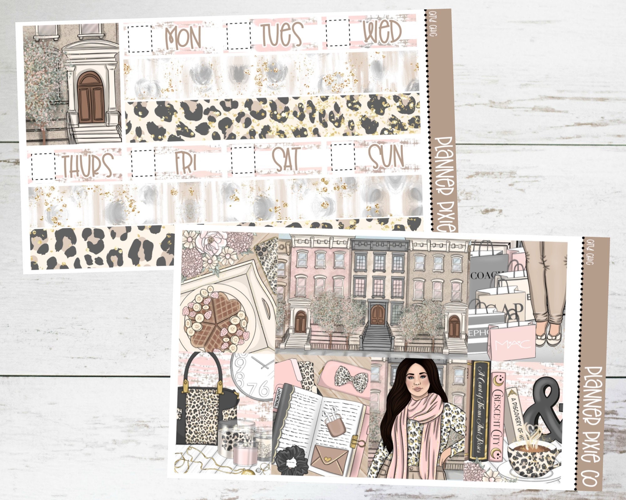 Deluxe Weekly Sticker Kit For Use With 1.5 Wide Standard Etsy