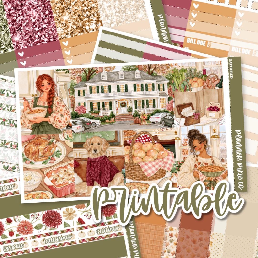 Printable Graphics Kit Printable Weekly Kit // Printable // Cut Line Files // Instant Download ...