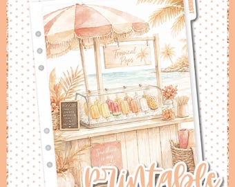 Printable Dashboard Cover Stickers // Handcut Files