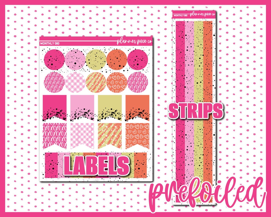 Add On Sticker Add on Box, Stickers for Use With Monthly Kit (080) - Etsy