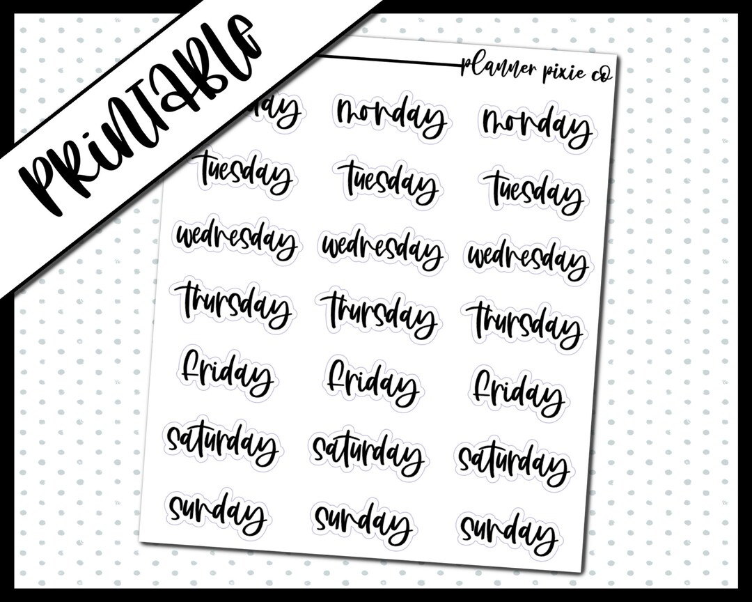 Foil Ready, Printable Stickers, Overlays, Digital Planner Stickers ...