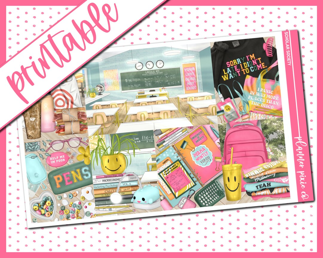 Printable Weekly Kit // Printable // Cut Line Files // Instant Download ...