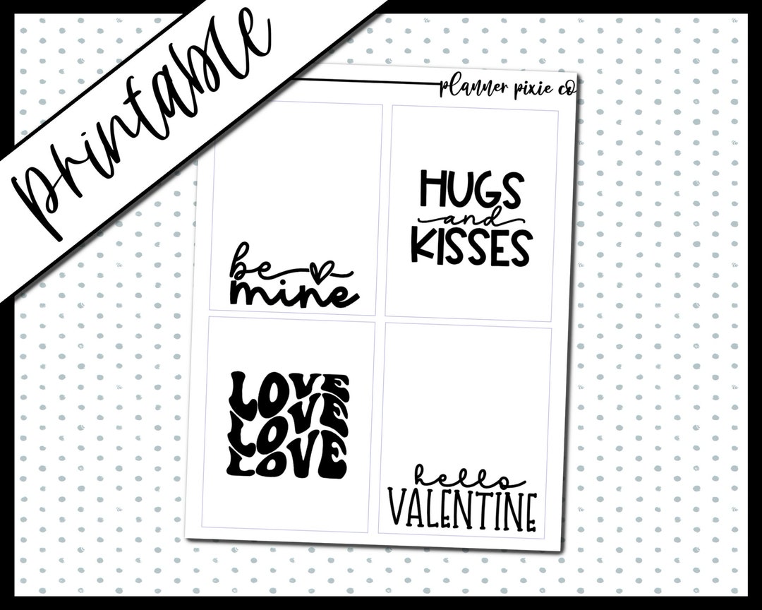 Foil Ready, Printable Stickers, Overlays, Digital Planner Stickers ...
