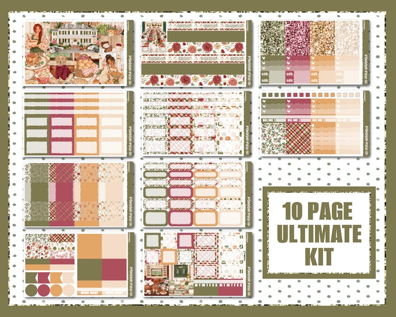 Printable Graphics Kit Printable Weekly Kit // Printable // Cut Line Files // Instant Download ...
