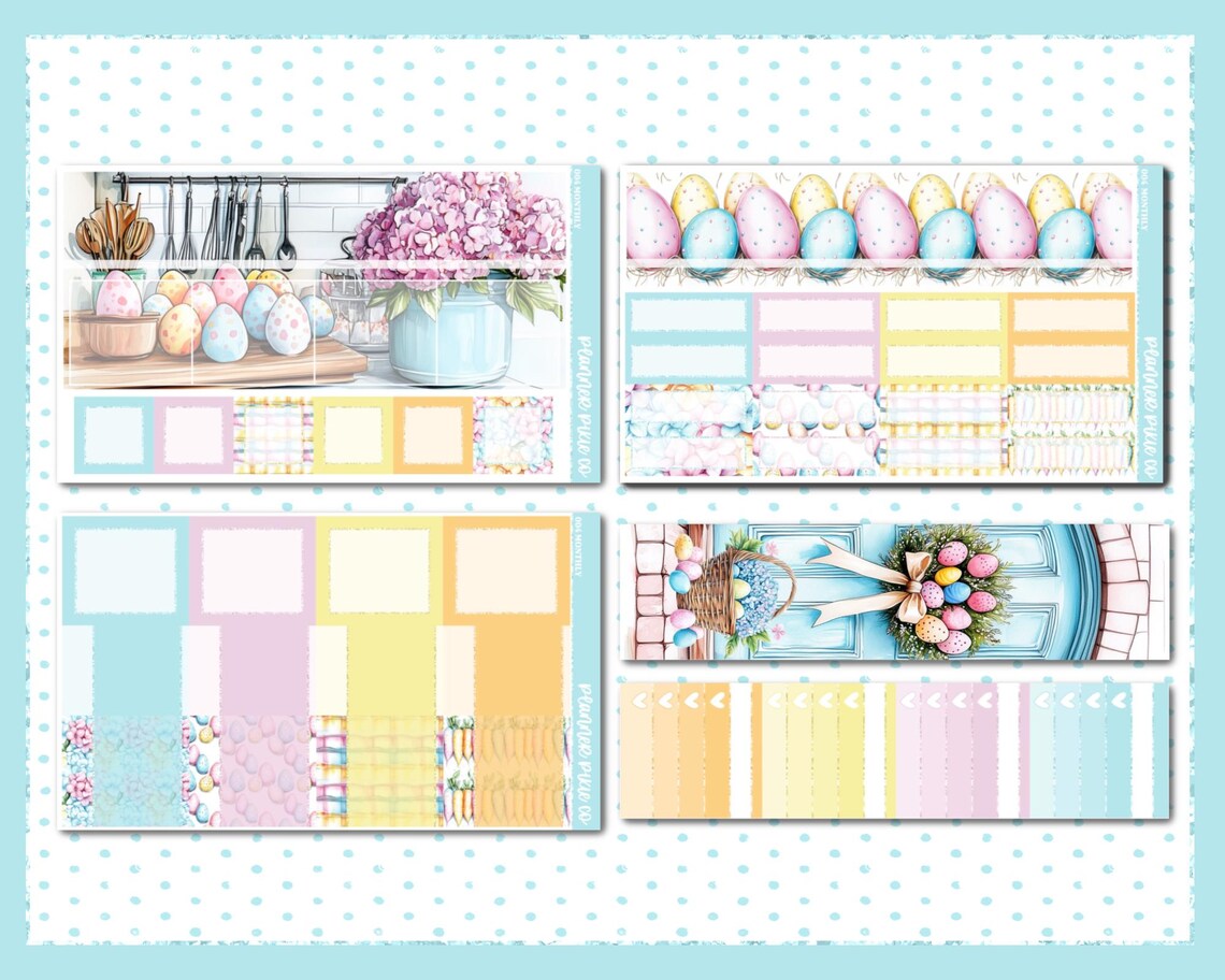 Printable Kit, Printable , Cut Line Files, Instant Download, Monthly ...