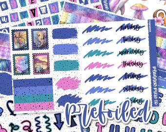 Kit de diario con hojas pre-enrolladas "Paraíso"