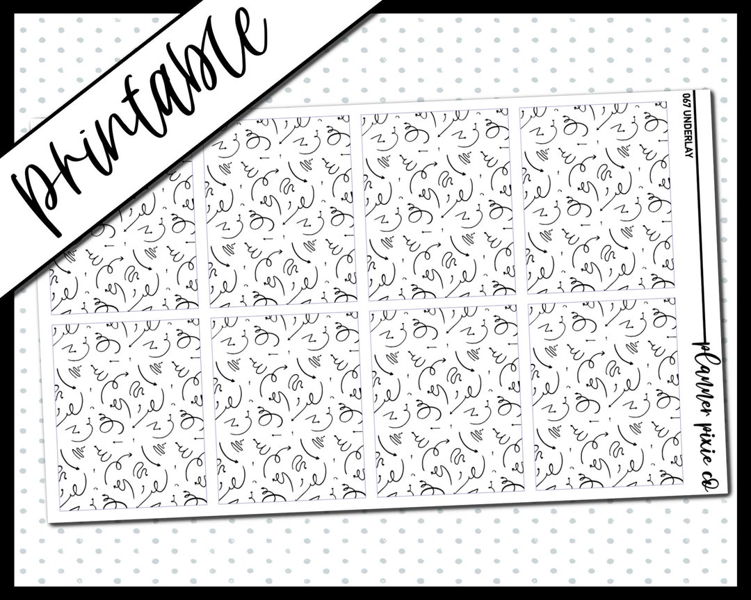 Printable Stickers, Foil Ready, Printable , Digital Planner Stickers ...
