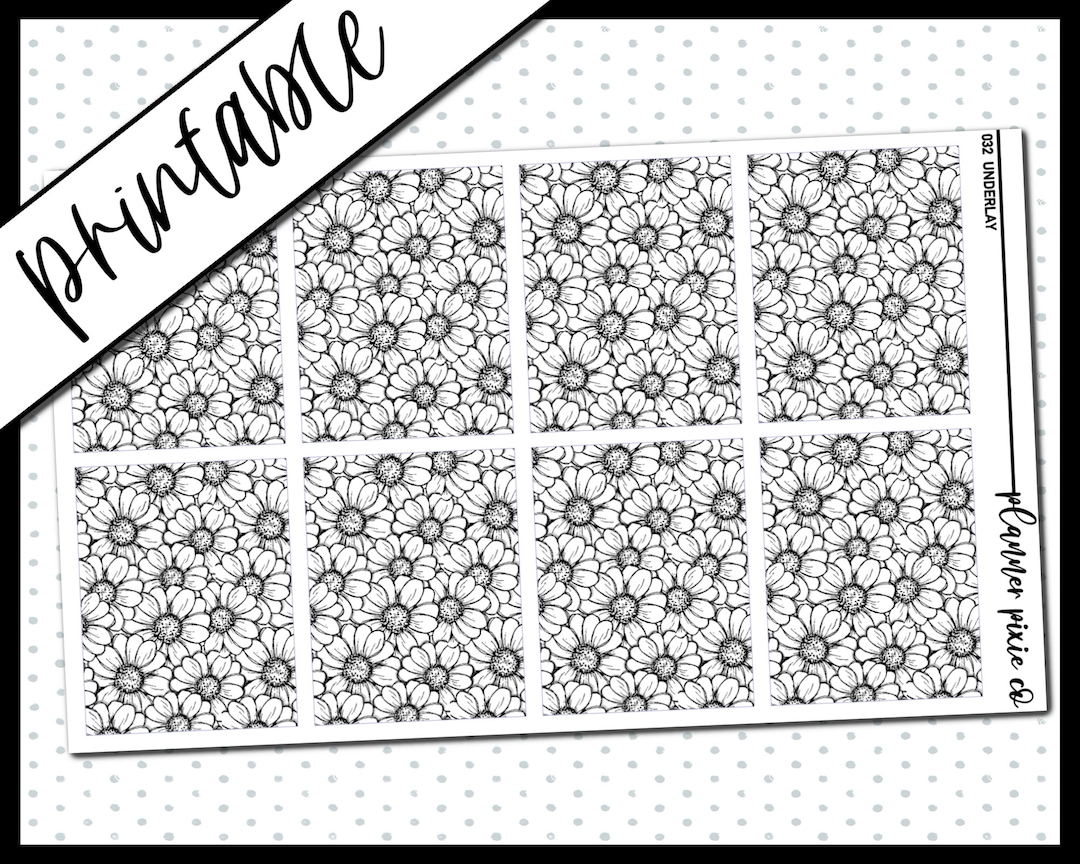 Printable Stickers, Foil Ready, Printable , Digital Planner Stickers ...