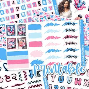 Printable Journaling Kit // Printable  // Cut Line Files // Instant Download // "Magical Amusement"