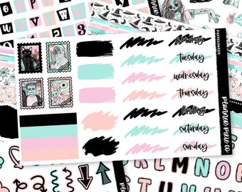 Journaling Kit, Scrapbook Kit,  Junk Journal, "Pasteloween"