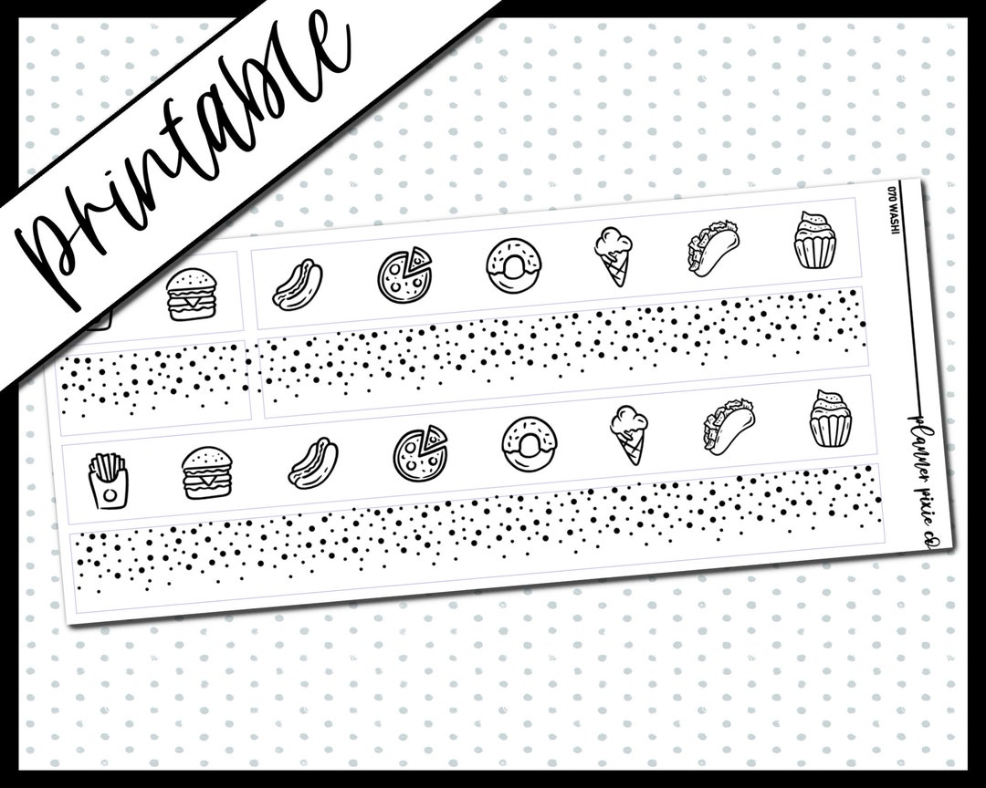 Printable Stickers, Foil Ready, Overlays, Digital Planner Stickers ...