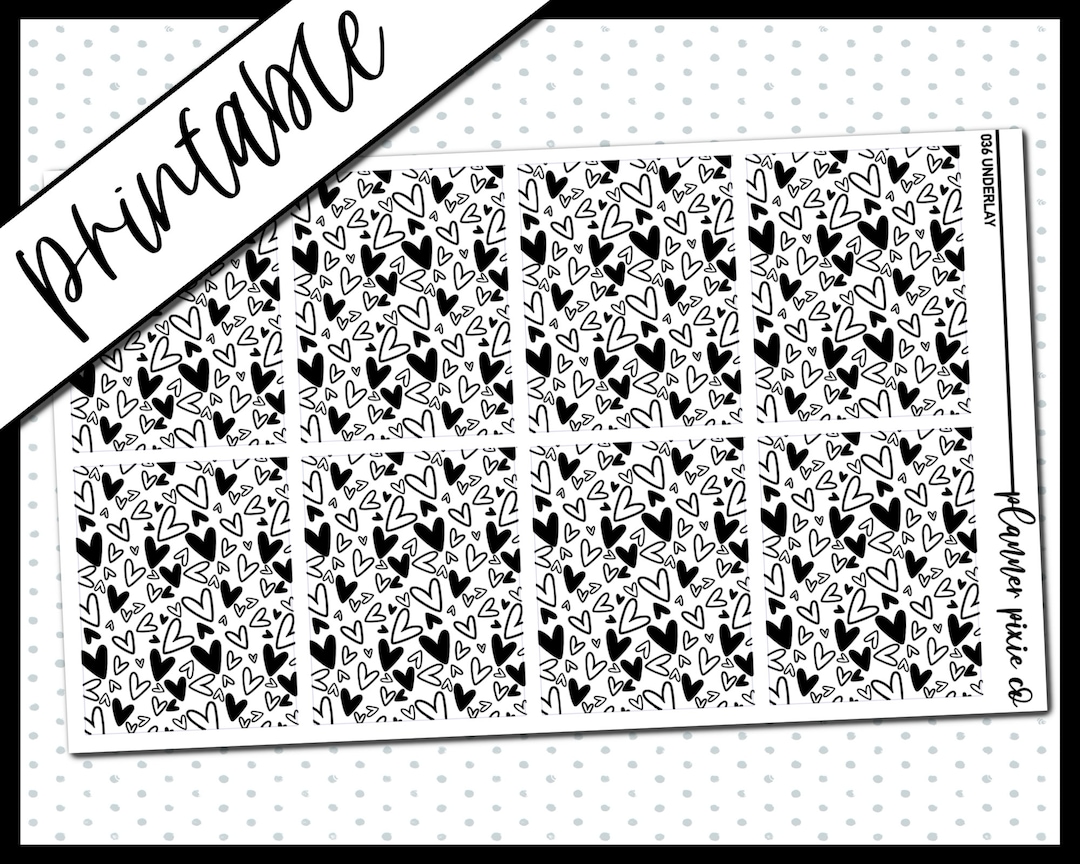 Printable Stickers, Foil Ready, Printable , Digital Planner Stickers ...