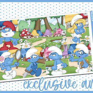 Deluxe Weekly Sticker Kit For Use With Standard Vertical Planners, "Feeling Blue"