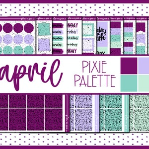 April PREFOILED Pixie Palette of the Month, Underlays, Flags, Labels, Boxes