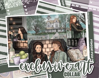 Deluxe Weekly Sticker Kit For Use With Standard Vertical Planners, "Practical Magic"