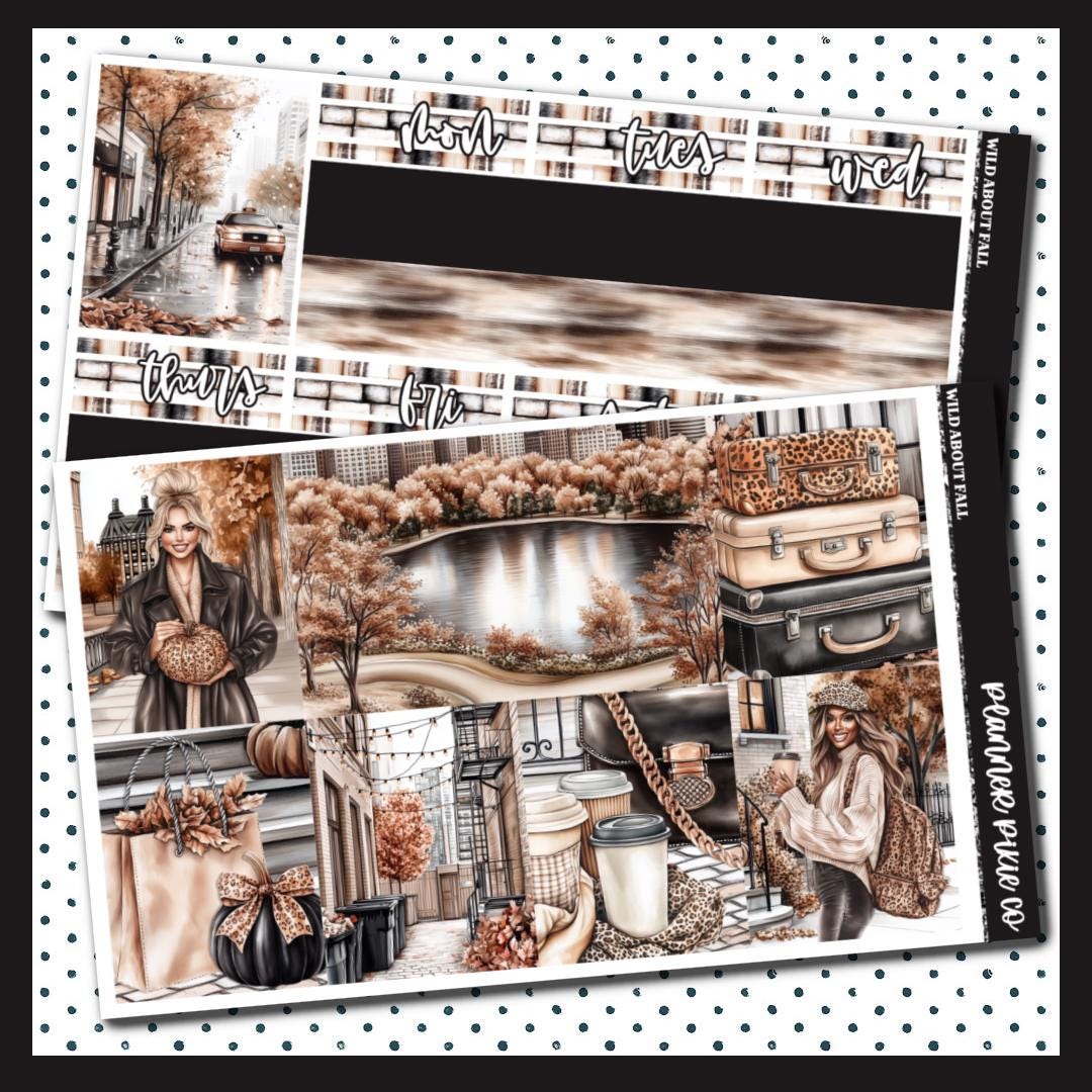 Deluxe Weekly Sticker Kit for Use With Standard Vertical Planners ...