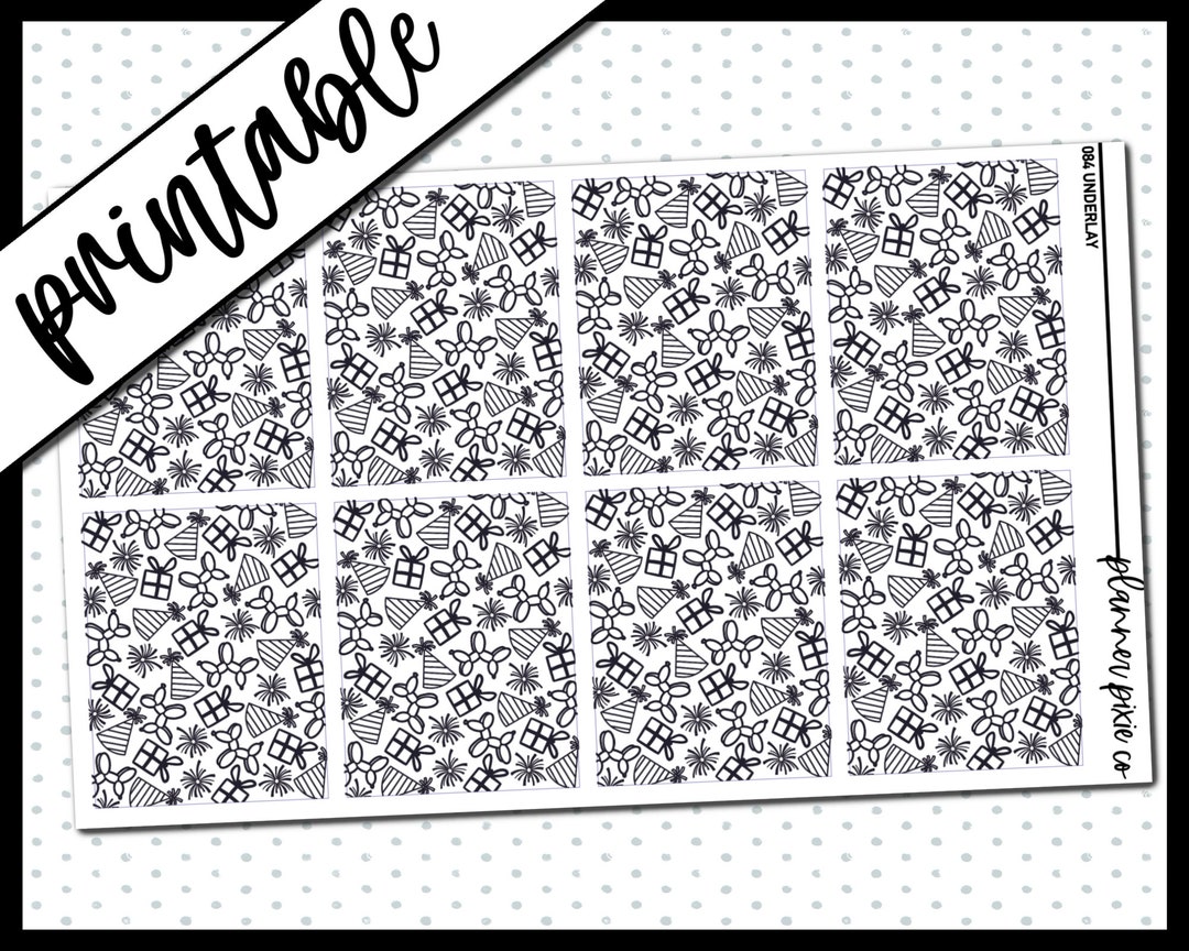 Printable Stickers, Foil Ready, Printable , Digital Planner Stickers ...