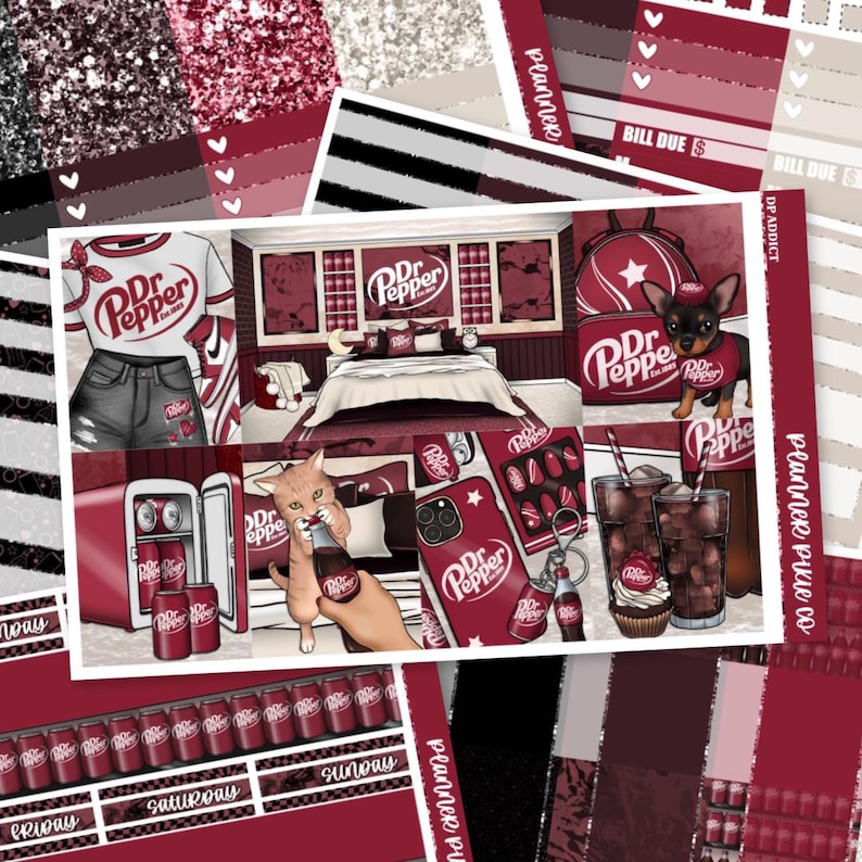 Deluxe Weekly Sticker Kit for Use With Standard Vertical Planners, "dp ...