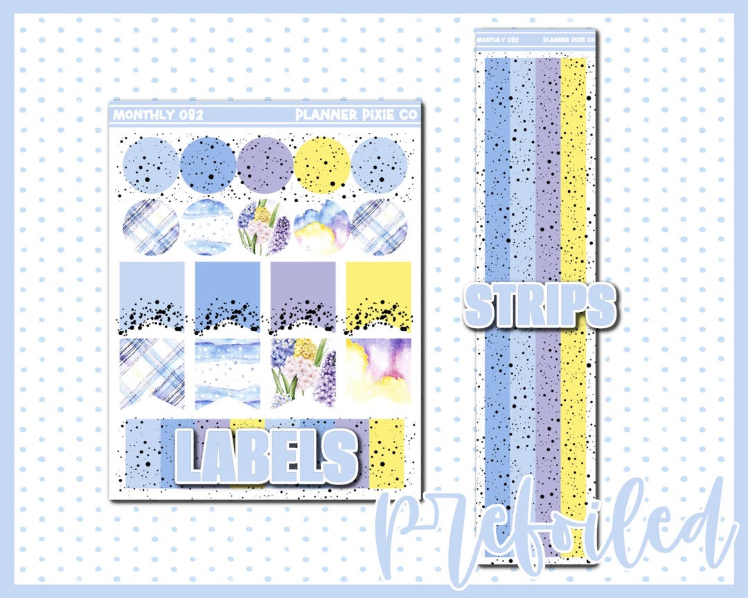 Add On Sticker Add on Box, Stickers for Use With Monthly Kit (082) - Etsy