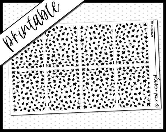 Printable Stickers Foil Ready Printable Digital Planner - Etsy