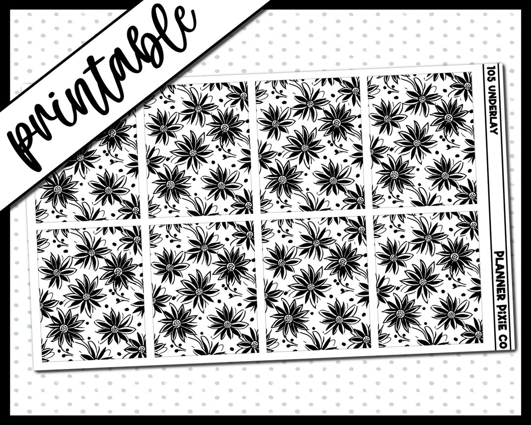 Printable Stickers, Foil Ready, Printable , Digital Planner Stickers ...
