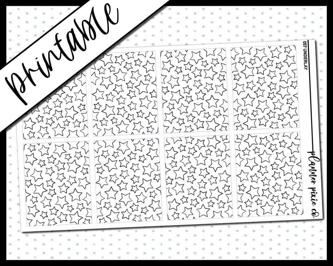 Printable Stickers, Foil Ready, Printable , Digital Planner Stickers ...