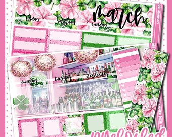 MONDAY START // Prefoiled Monthly Kit For Use With Standard Vertical Planners, 081