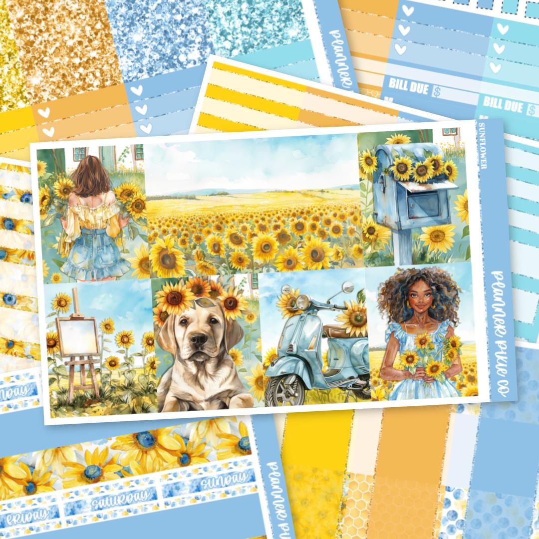 Deluxe Weekly Sticker Kit for Use With Standard Vertical Planners ...
