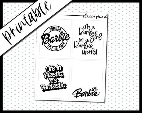 Foil Ready Printable Stickers Overlays Digital Planner - Etsy