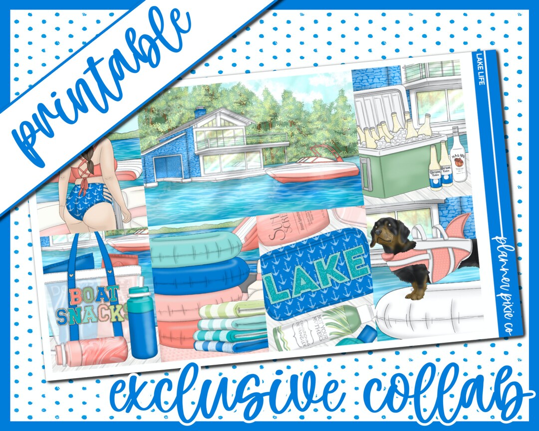 Printable Weekly Kit // Printable // Cut Line Files // Instant Download ...