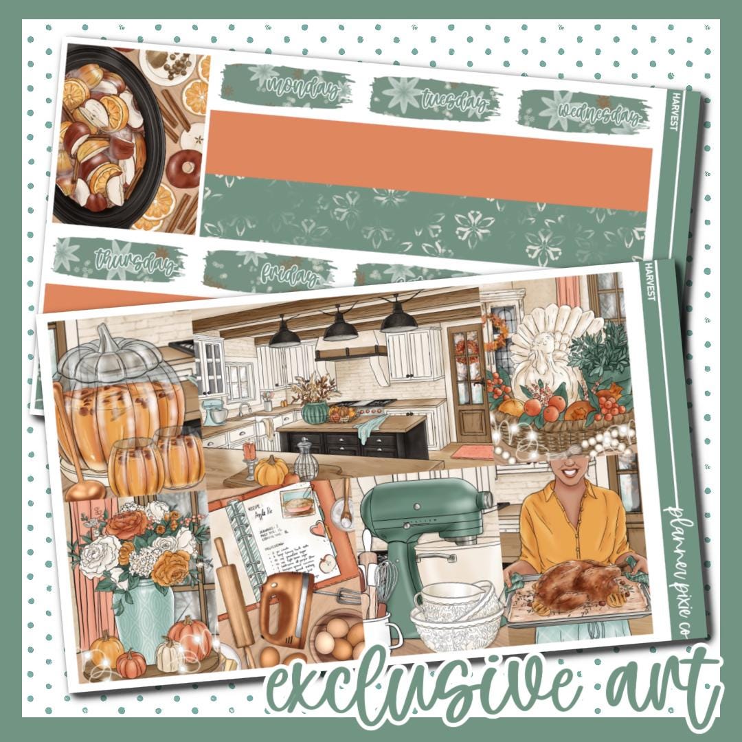 Deluxe Weekly Sticker Kit for Use With Standard Vertical Planners ...