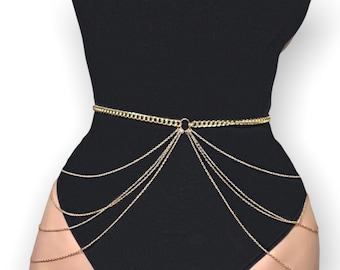 festival chain skirt belt