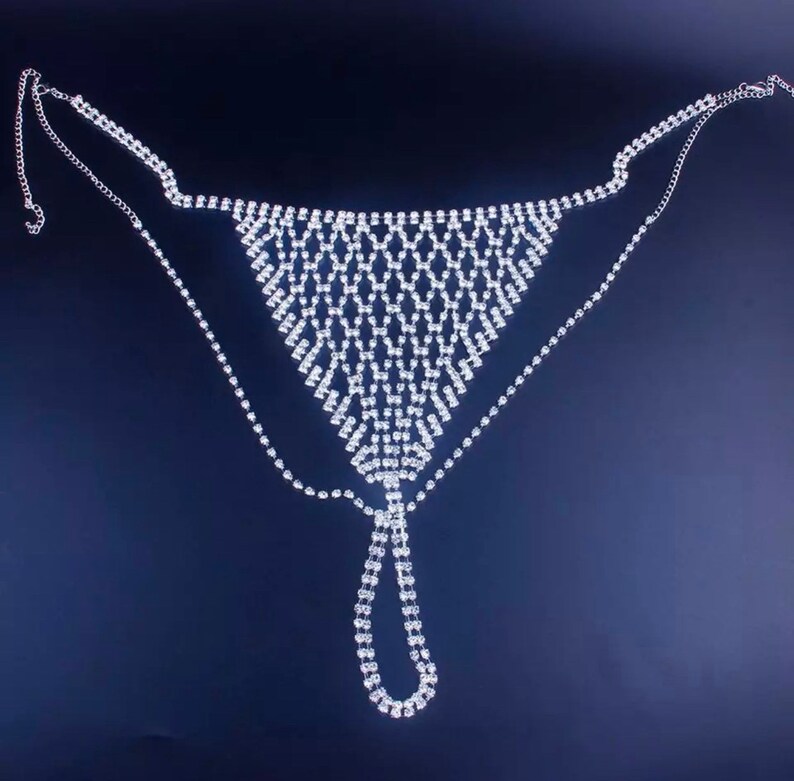 PREORDER. Rhinestone Crystal Thong. Knickers. Underwear. Etsy