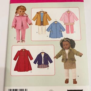 Schlichtes Schnittmuster 3551 für Puppenkleidung - 45 cm