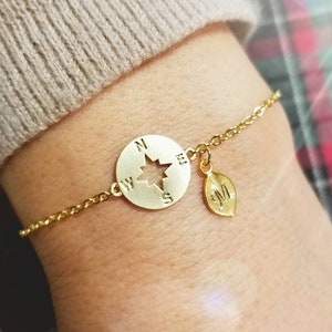 Personalized Graduation Gift for Her Compass Bracelet Friendship Bracelet for Best Friend bracelet Sisters Bracelets Personalized Gifts