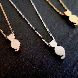 Cat Necklace, Kitten Necklace, Kitty Necklace, Animal Necklace, Cat Jewelry, Animal Lover Jewelry, Cat Lover Necklace, Gift for Her