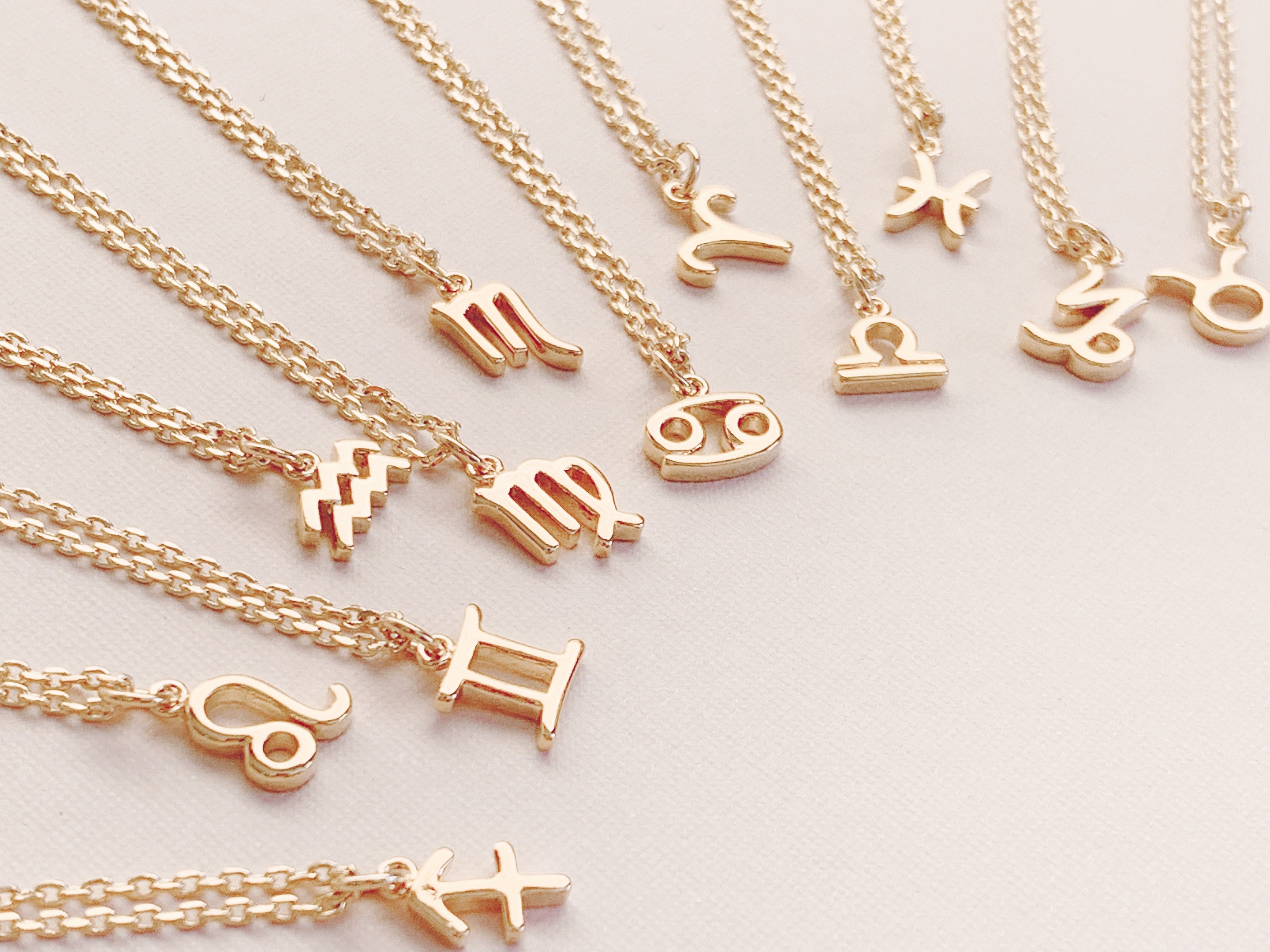 Zodiac Necklace Astrology Constellation 