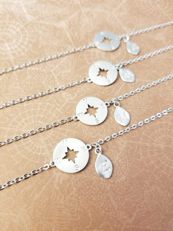 etsy compass bracelet