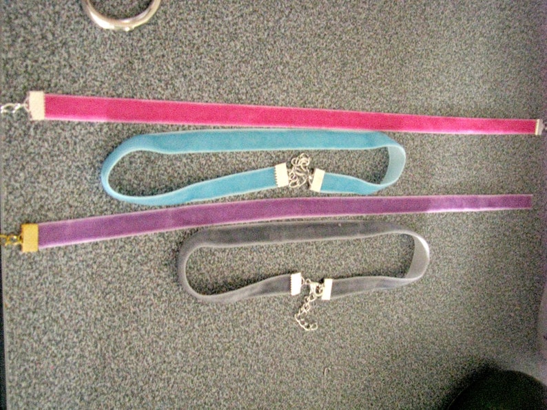 Pastel chokers collection,mother-daughter choker,velvet chokers collection, girls chokers. Sisters collection, image 3