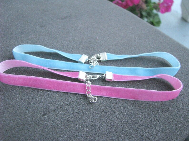 Pastel chokers collection,mother-daughter choker,velvet chokers collection, girls chokers. Sisters collection, image 7