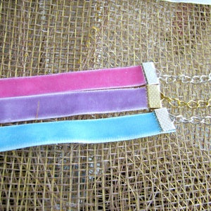 Pastel chokers collection,mother-daughter choker,velvet chokers collection, girls chokers. Sisters collection, image 6