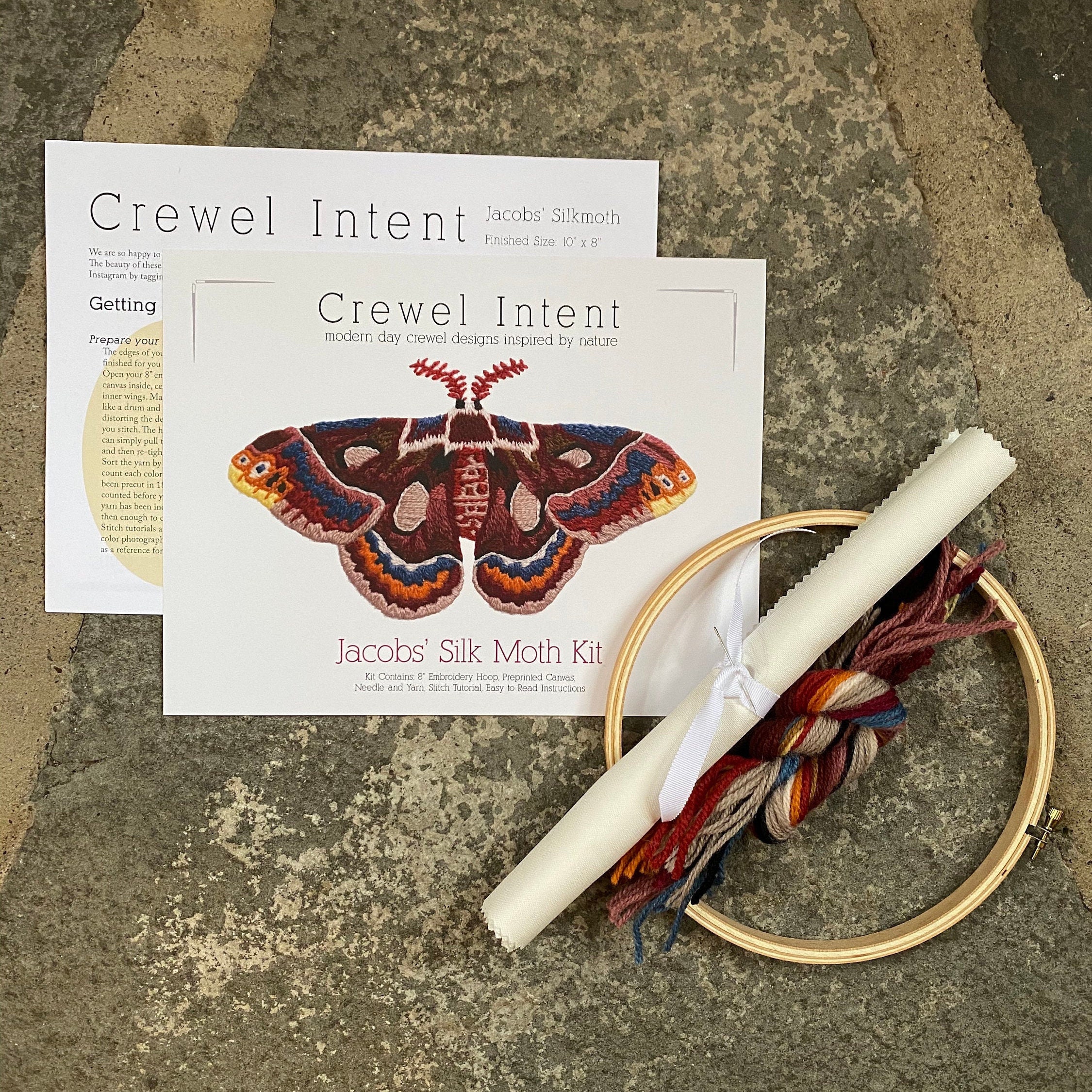 Jacobs' Silk Moth Embroidery Kit