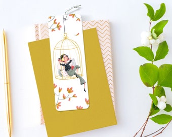 Bookmark 'Free as a bird', Illustrated bookmark