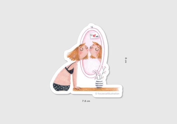 I love me sticker, I love me vinyl sticker, Body confidence sticker, Love yourself sticker, Cute sticker, Vinyl sticker body love