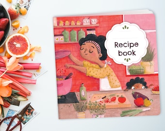 Recipe book, Notebook for recipes, Cookbook for own recipes, Blank recipe book, Blank cookbook