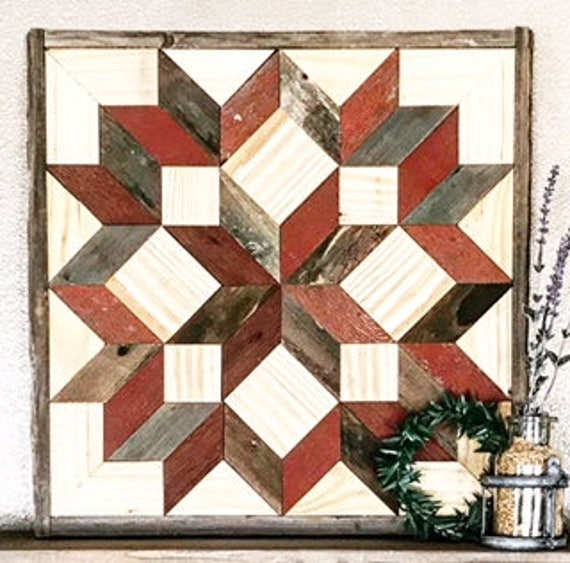 wood quilt square