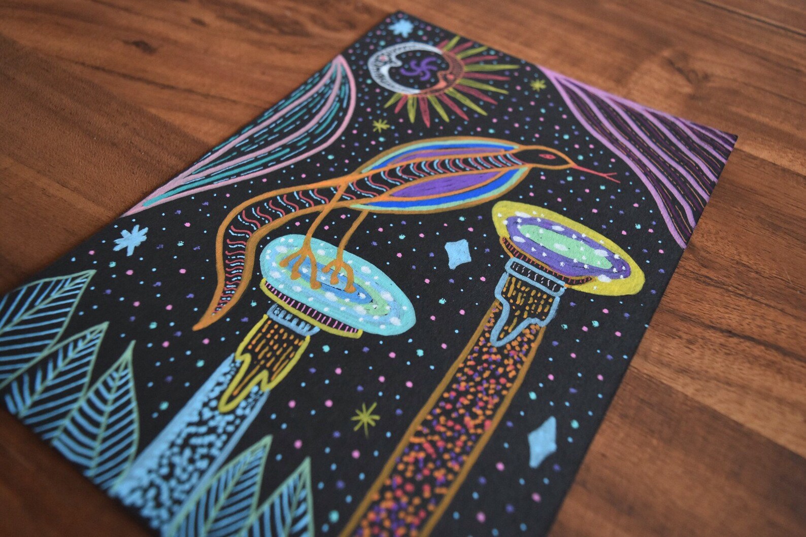 Serpent Dreams Original Painting Psychedelic Artwork - Etsy