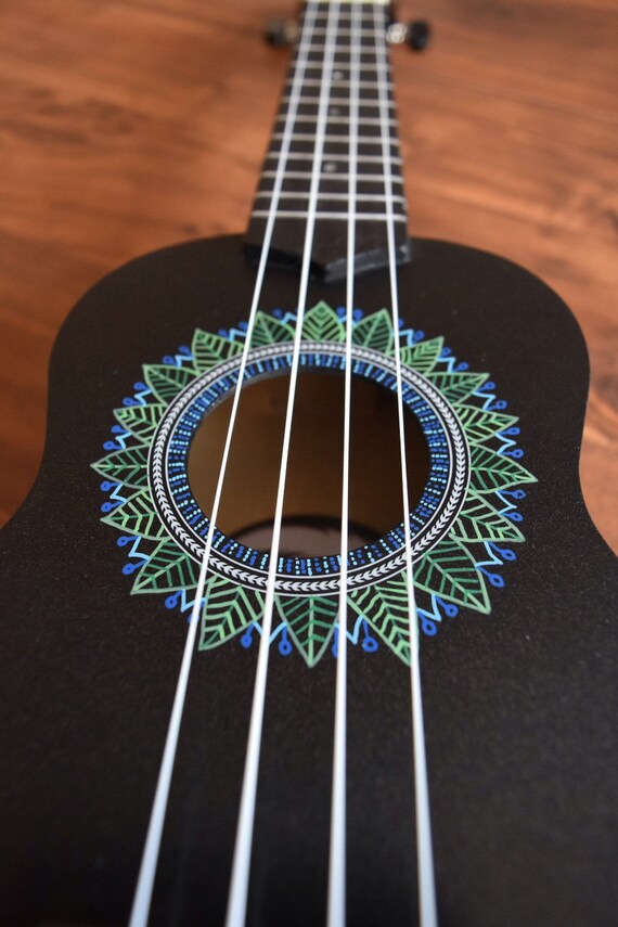 Jungle Mini Mandala Hand Painted Ukulele Etsy Jungle Mini Mandala Hand Painted Ukulele Etsy