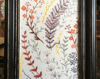 Dainty Flowers // Original Watercolor Painting